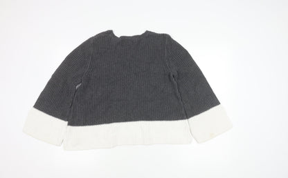 Gap Women's Grey Knit Pullover Jumper Size M