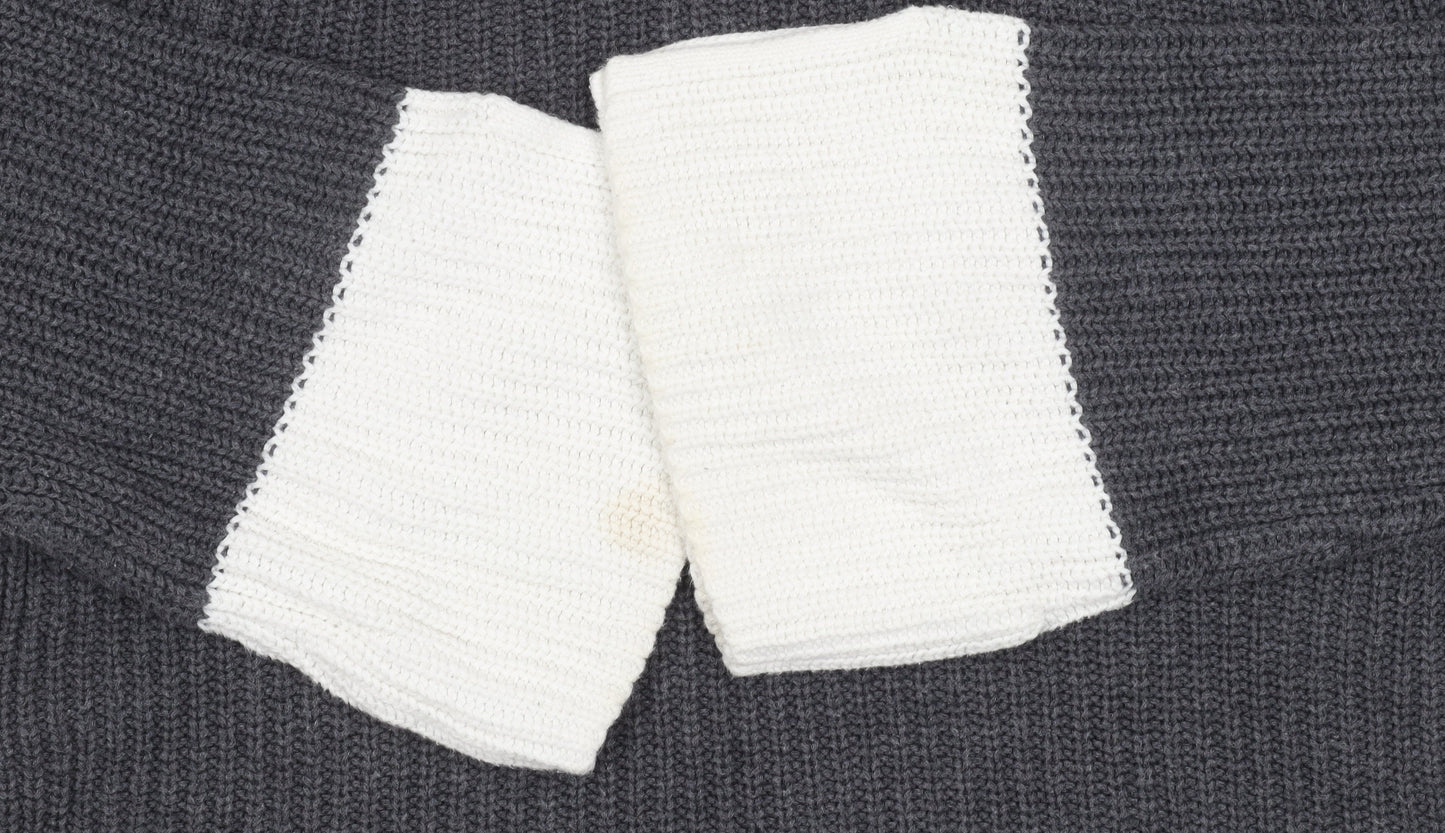 Gap Women's Grey Knit Pullover Jumper Size M