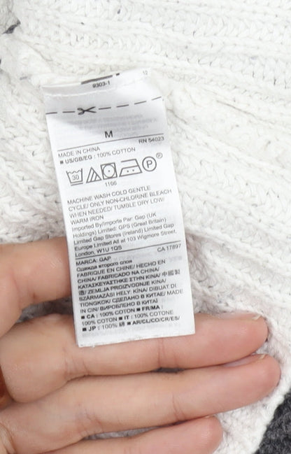 Gap Women's Grey Knit Pullover Jumper Size M