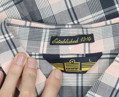 Admiral Men's Multicoloured Plaid Shirt L