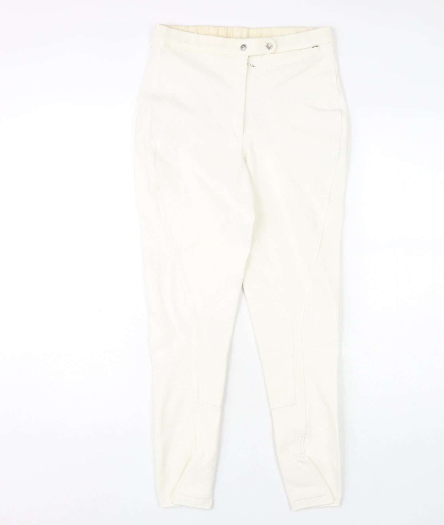 Womens UK Size 4 Harry Hall  Leggings White Trousers