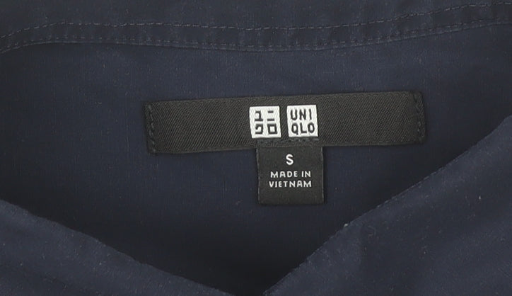 Uniqlo Women's Blue Shirt Dress, Size S, 3/4 Sleeve
