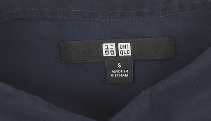 Uniqlo Women's Blue Shirt Dress, Size S, 3/4 Sleeve