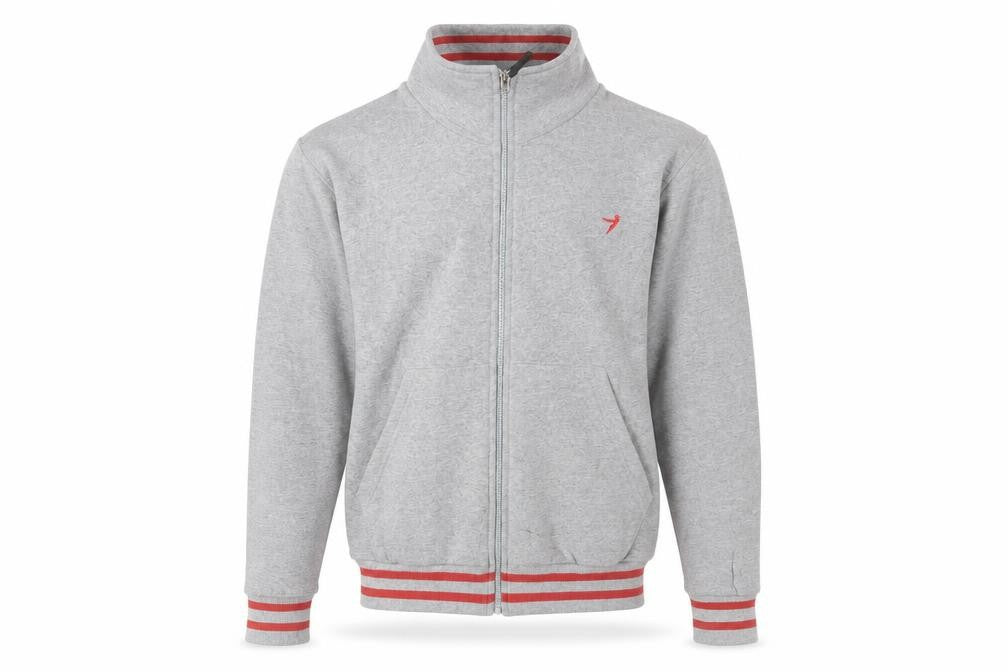 55DSL Men's Grey Full Zip Sweatshirt, Size M