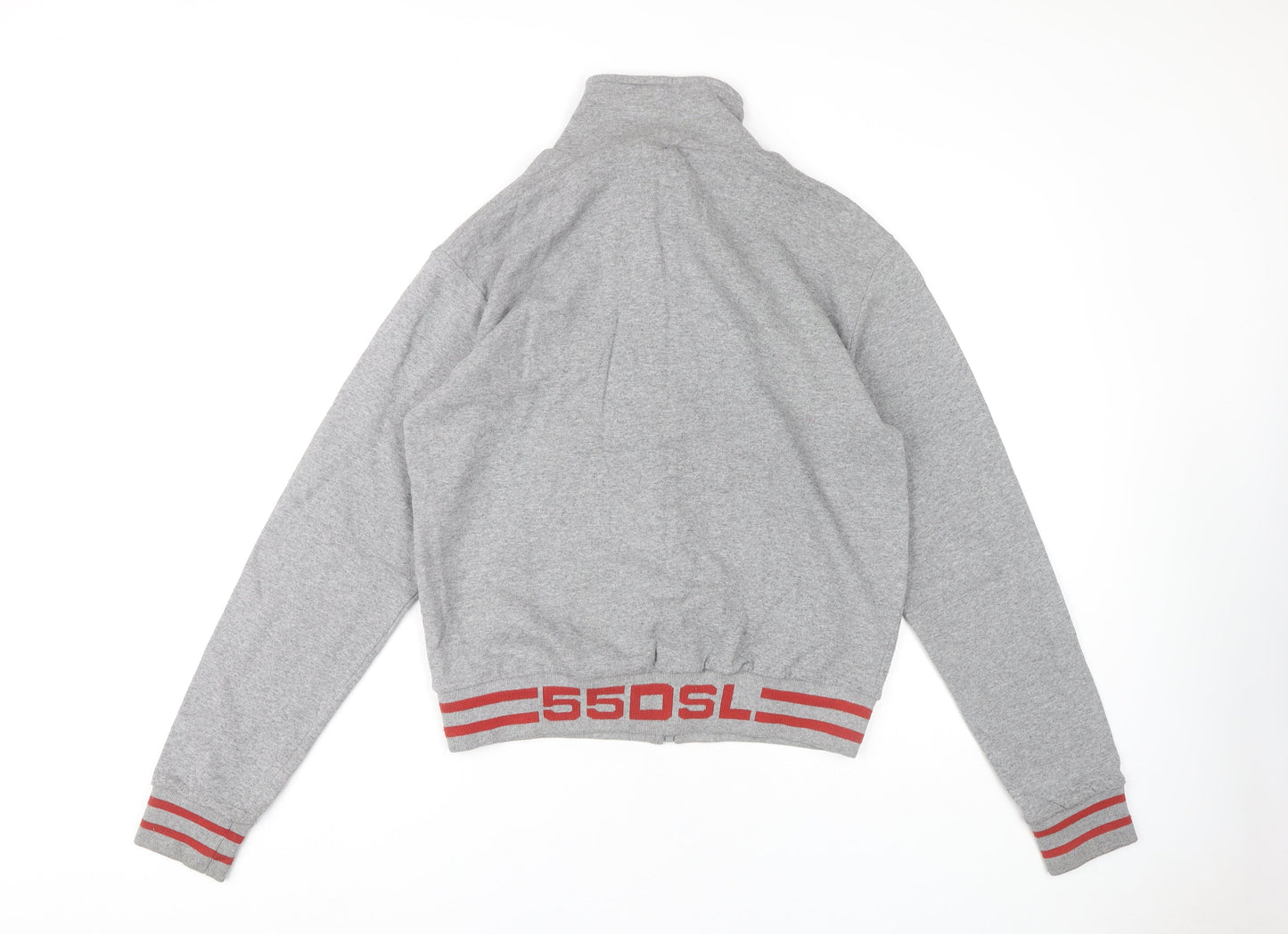 55DSL Men's Grey Full Zip Sweatshirt, Size M