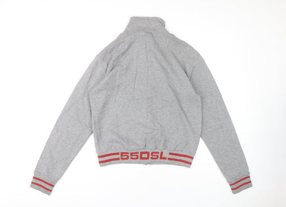 55DSL Men's Grey Full Zip Sweatshirt, Size M