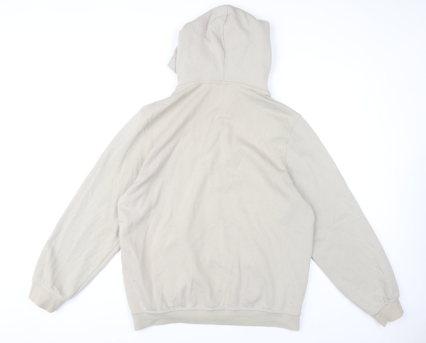 Mens UK Size M H&M Beige Full Zip Hoodie