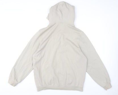 Mens UK Size M H&M Beige Full Zip Hoodie