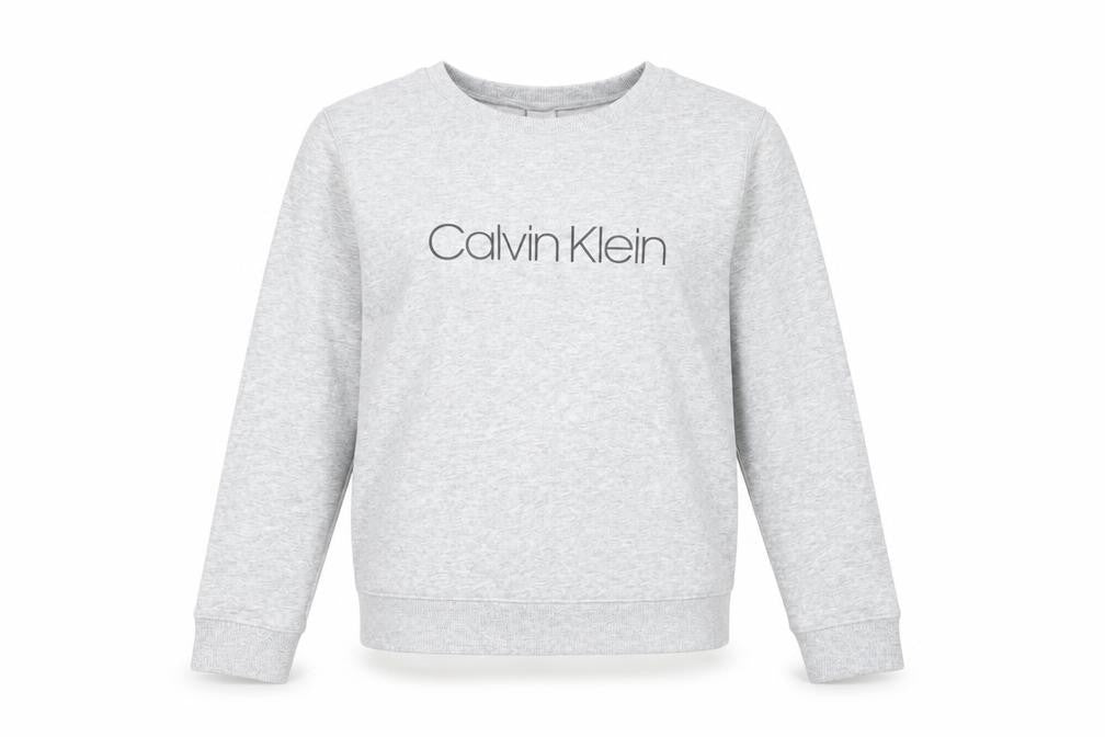 Womens UK Size M Calvin Klein Grey Pullover Sweatshirt