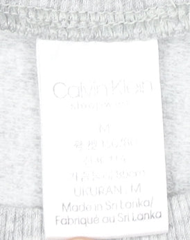 Womens UK Size M Calvin Klein Grey Pullover Sweatshirt
