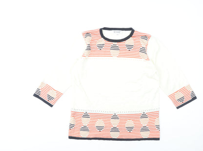 Womens UK Size S Fay Louise Multicoloured Pullover Jumper