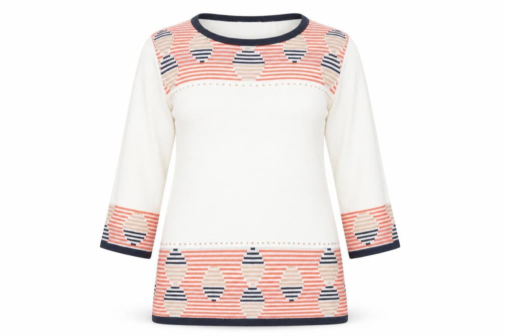 Womens UK Size S Fay Louise Multicoloured Pullover Jumper