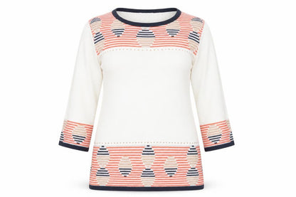 Womens UK Size S Fay Louise Multicoloured Pullover Jumper