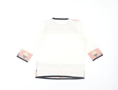 Womens UK Size S Fay Louise Multicoloured Pullover Jumper