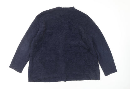 Womens UK Size L NEXT Blue Cardigan Jumper
