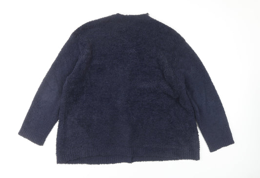 Womens UK Size L NEXT Blue Cardigan Jumper