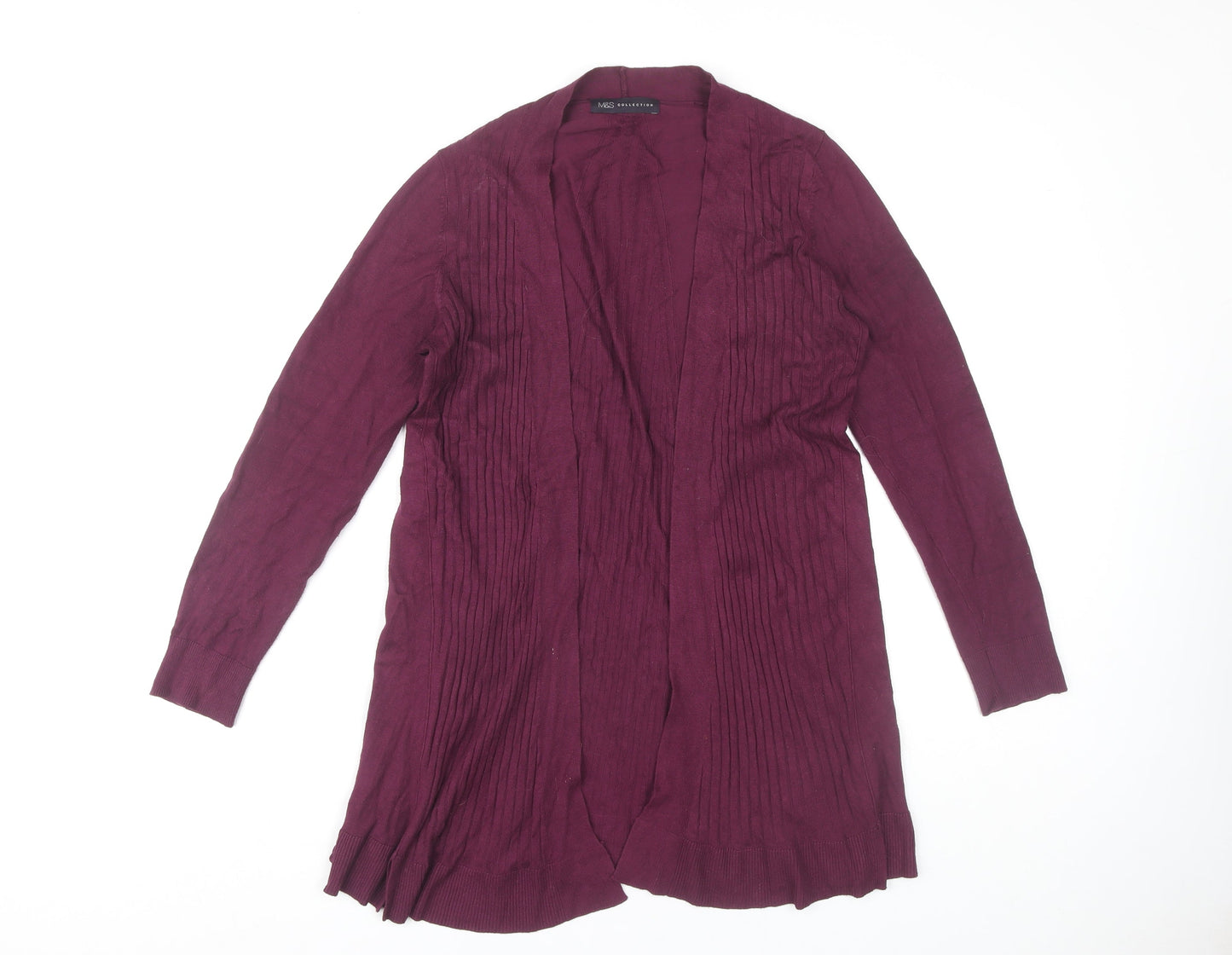 Womens UK Size S Marks and Spencer Purple Cardigan Jumper
