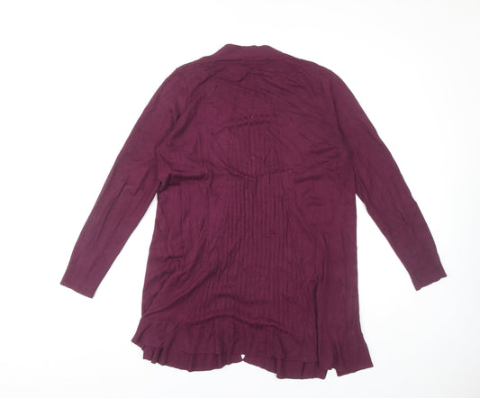Womens UK Size S Marks and Spencer Purple Cardigan Jumper