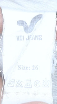 Mens UK Size 26 Voi Jeans Regular Fit Chino Beige Trousers
