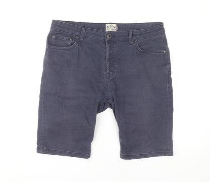 Next Men's Blue Shorts L Size Regular Fit