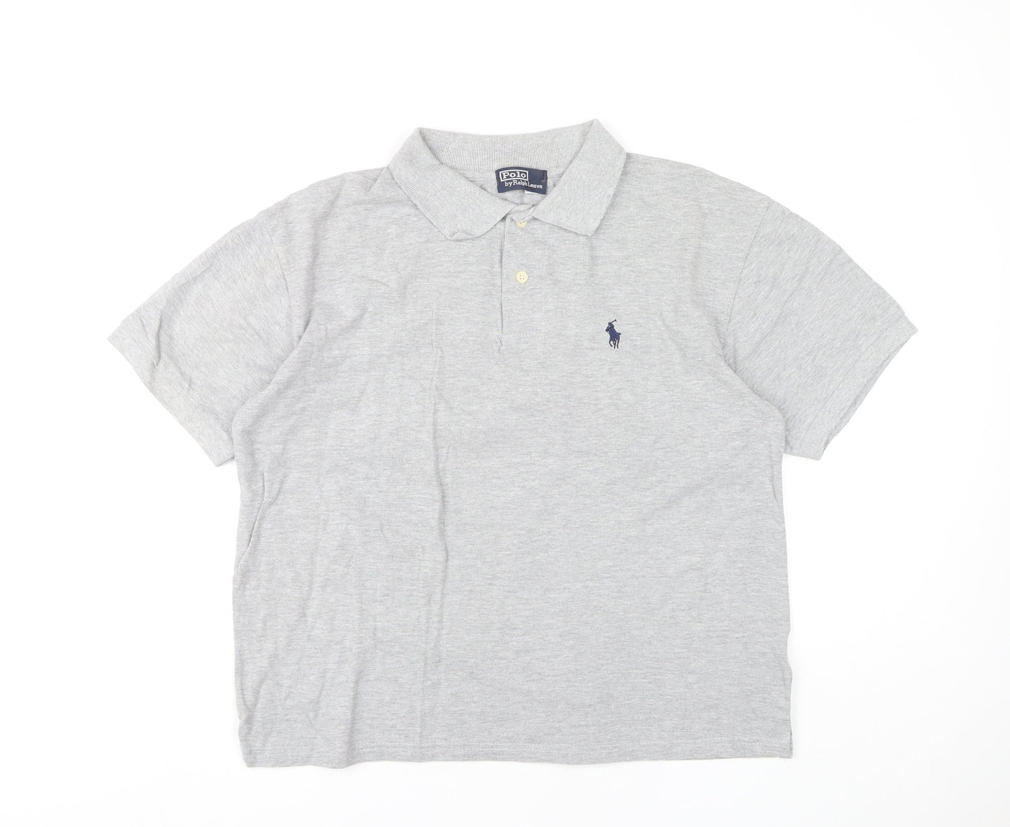 Polo by Ralph Lauren Men's Grey L Polo Shirt