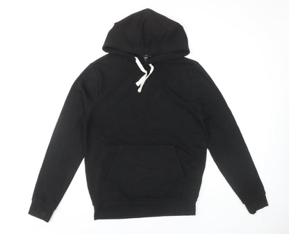 Mens UK Size S New Look Black Pullover Hoodie