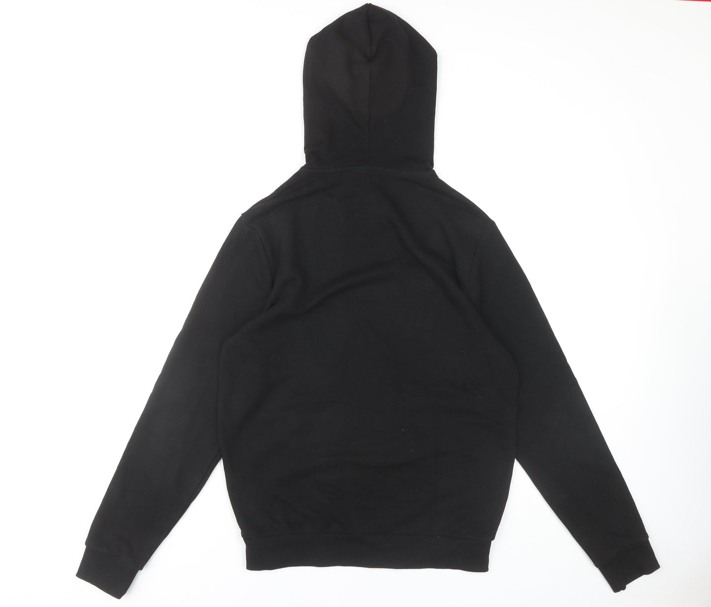 Mens UK Size S New Look Black Pullover Hoodie