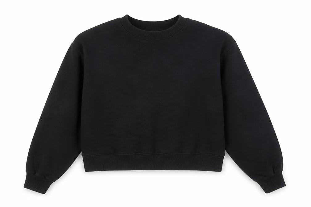 Womens UK Size 12 Pull & Bear Black Pullover Sweatshirt