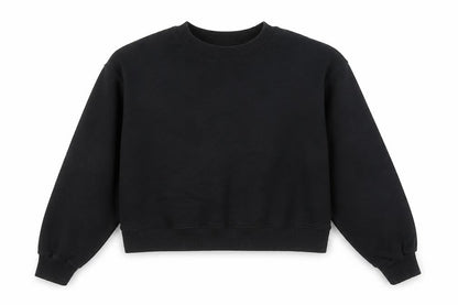 Womens UK Size 12 Pull & Bear Black Pullover Sweatshirt