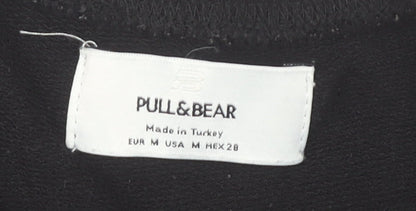 Womens UK Size 12 Pull & Bear Black Pullover Sweatshirt