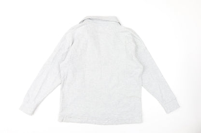 Next Grey Women's L Sweatshirt, Collared Casual Style