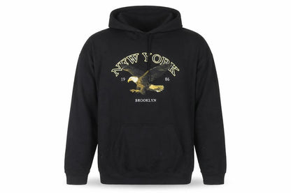 Mens UK Size M boohooMAN Black Pullover Hoodie