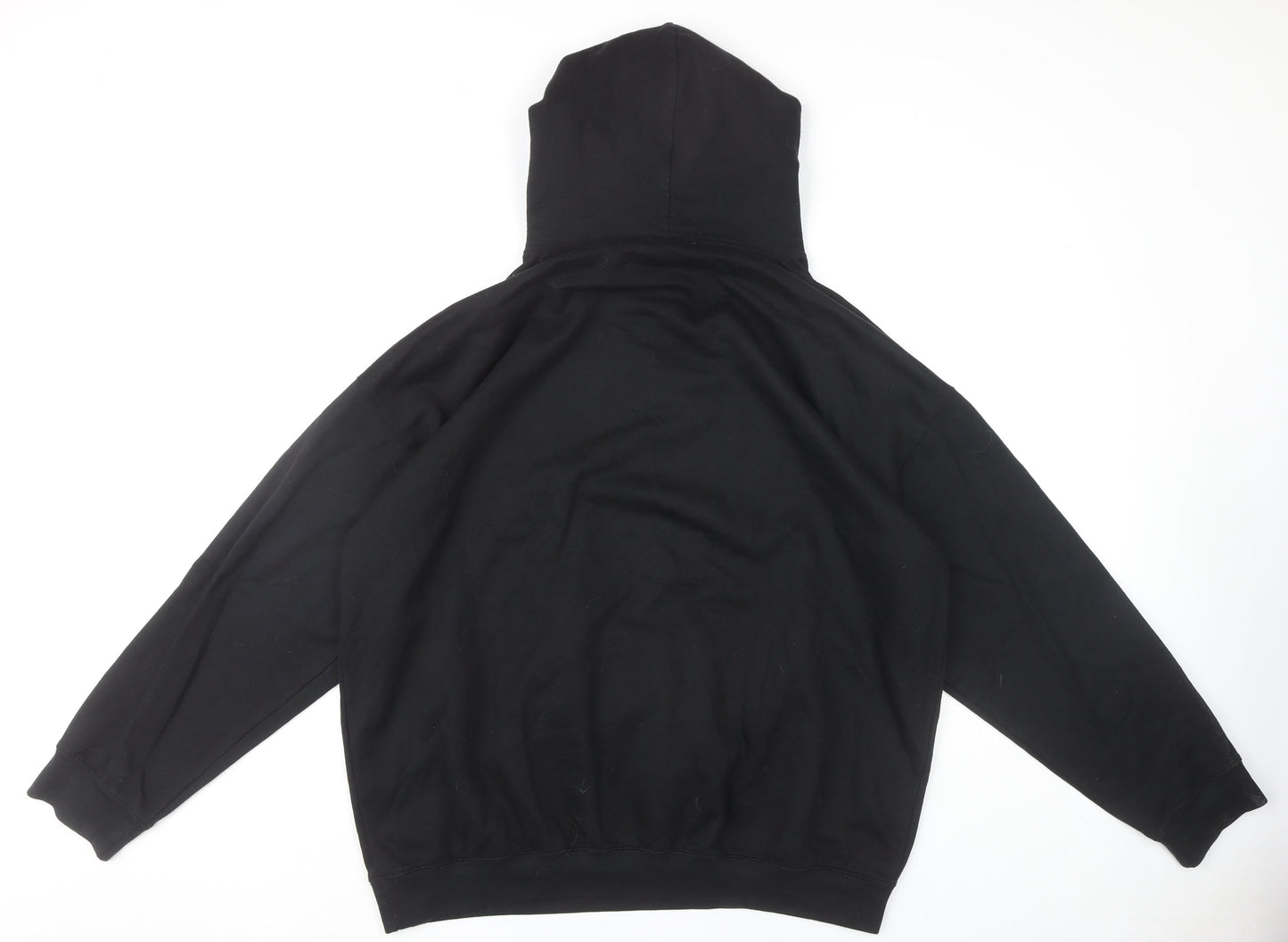 Mens UK Size M boohooMAN Black Pullover Hoodie