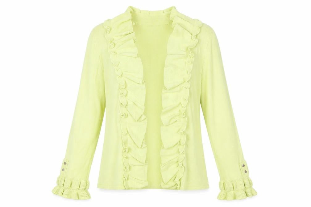 Womens UK Size 10 Marble Green Cardigan Jumper