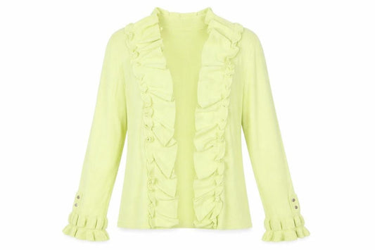 Womens UK Size 10 Marble Green Cardigan Jumper