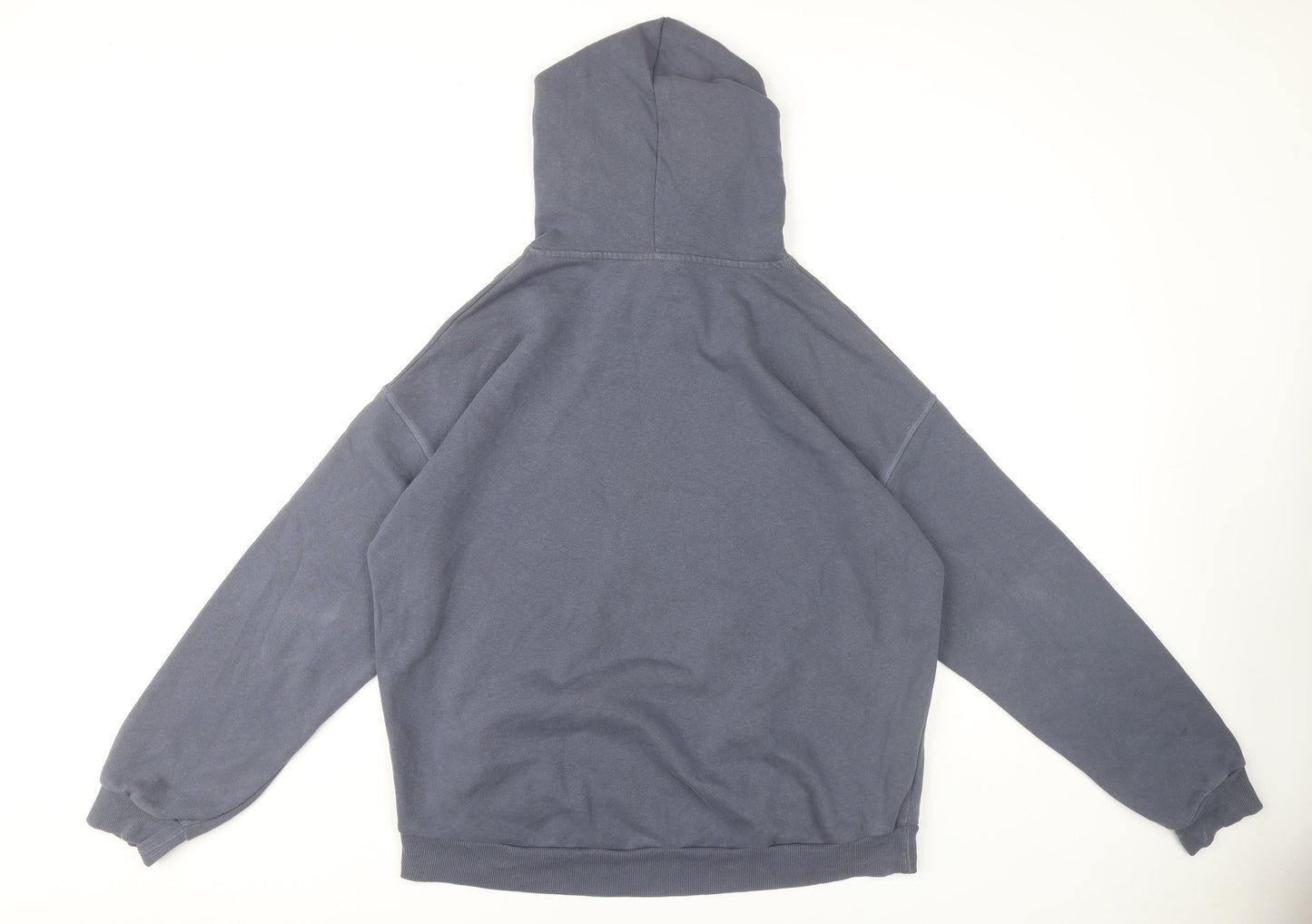 River Island Women's Blue Pullover Hoodie L