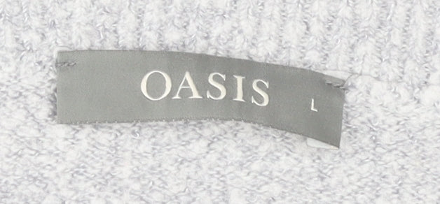Womens UK Size 14 Oasis Grey Pullover Jumper