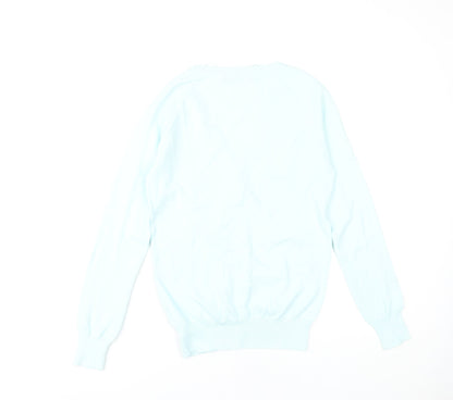 Womens UK Size 14 Zara Blue Cardigan Jumper