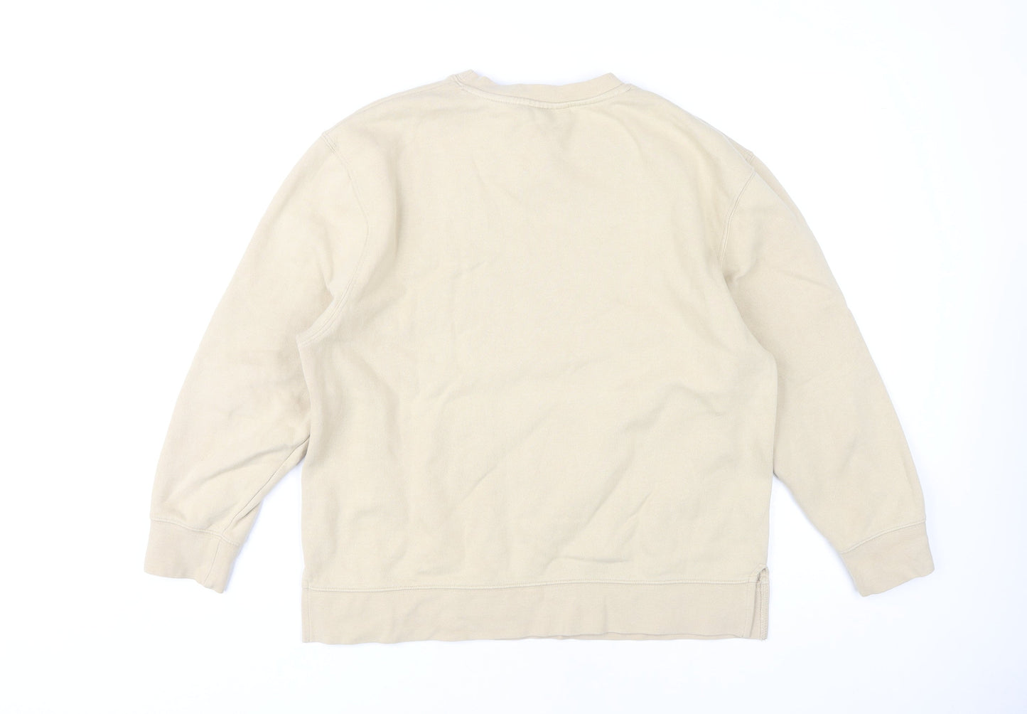 Topshop Beige Women's S/M Sweatshirt Pullover Casual