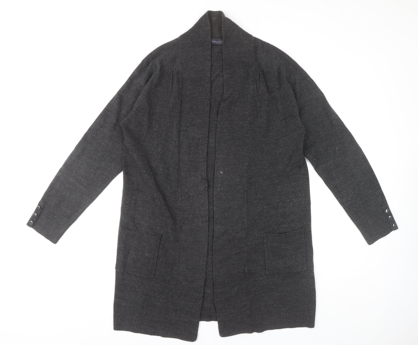 Womens UK Size 12 Marks and Spencer Grey Cardigan Jumper