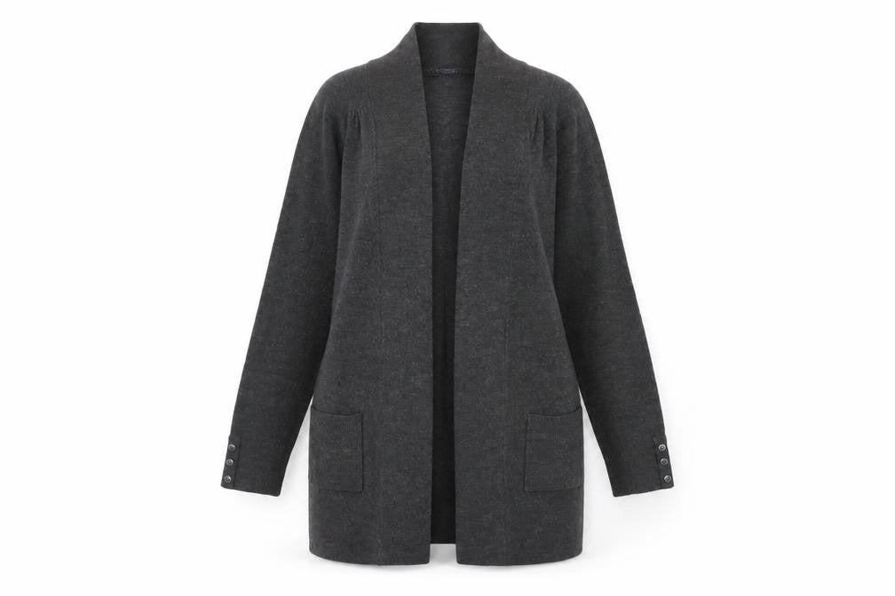 Womens UK Size 12 Marks and Spencer Grey Cardigan Jumper