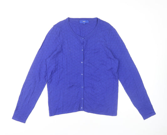 Womens UK Size 14 NEXT Blue Cardigan Jumper