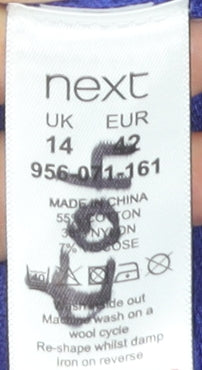 Womens UK Size 14 NEXT Blue Cardigan Jumper