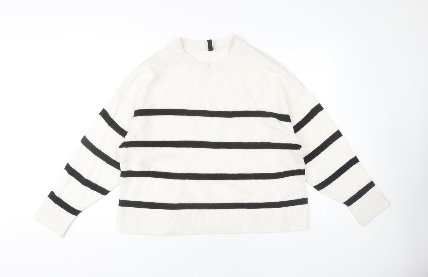 Womens UK Size M H&M White Pullover Jumper