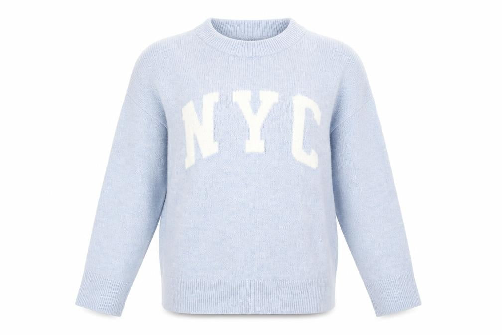 Womens UK Size S New Look Blue Pullover Jumper