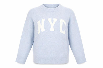Womens UK Size S New Look Blue Pullover Jumper