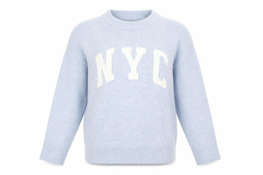 Womens UK Size S New Look Blue Pullover Jumper