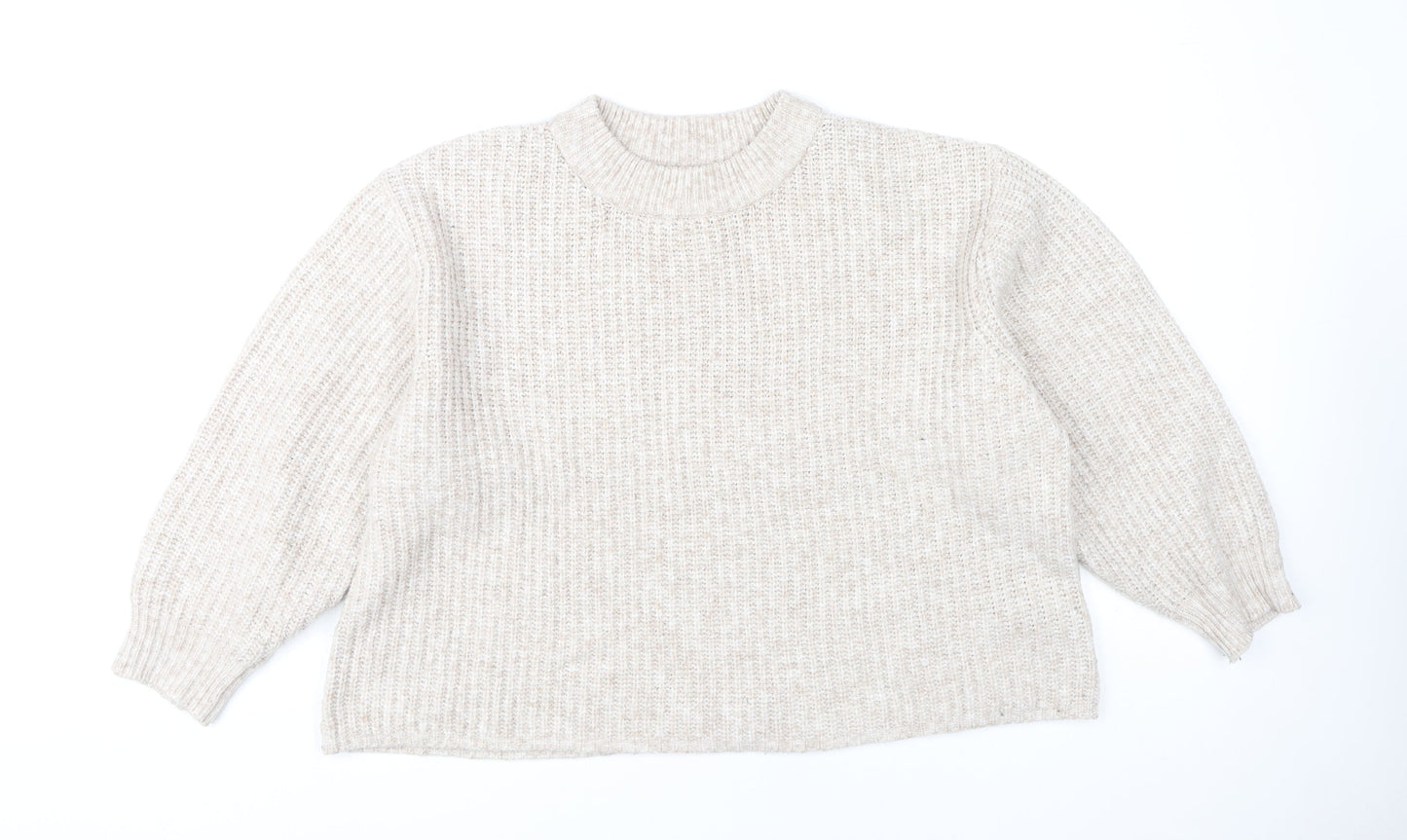 Womens UK Size M ASOS Beige Pullover Jumper