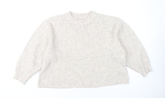 Womens UK Size M ASOS Beige Pullover Jumper
