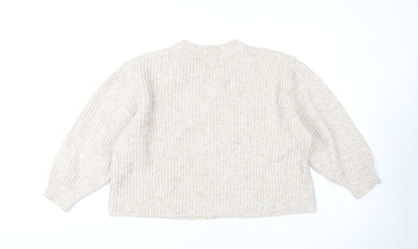 Womens UK Size M ASOS Beige Pullover Jumper